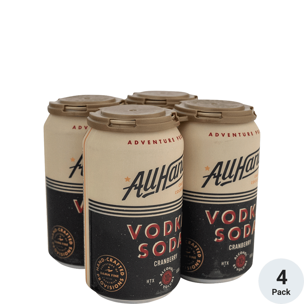 All Hands Vodka Soda Cranberry Total Wine & More