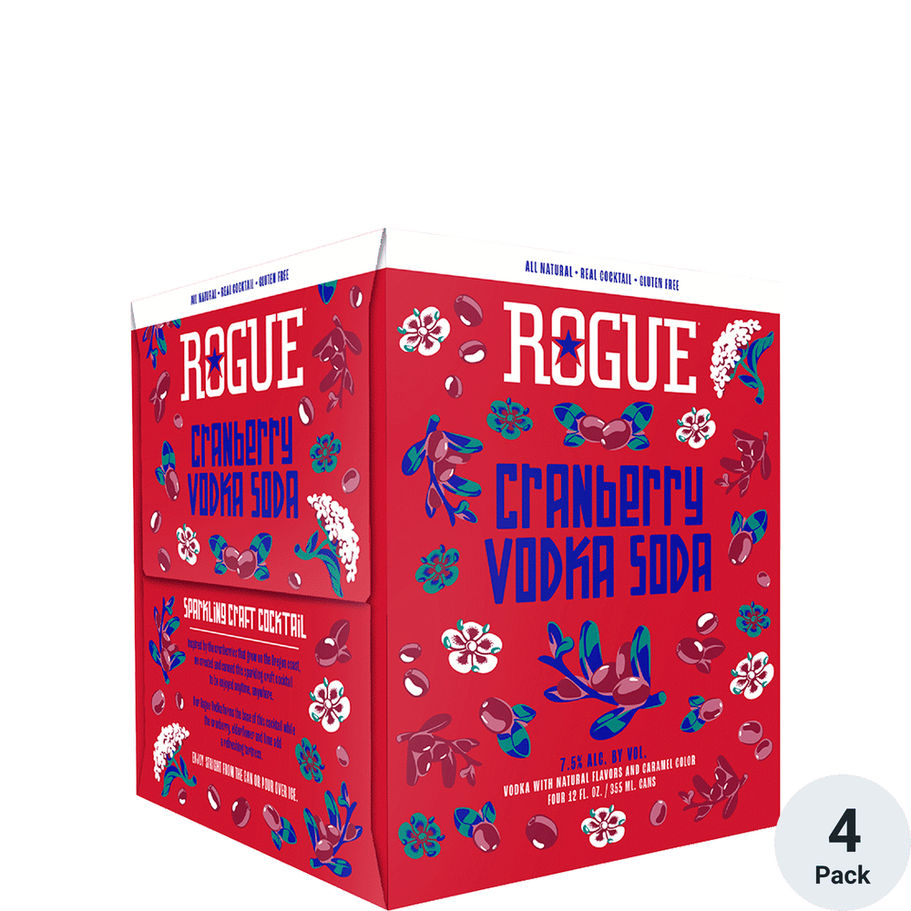 Rogue Cranberry Vodka Soda Total Wine & More