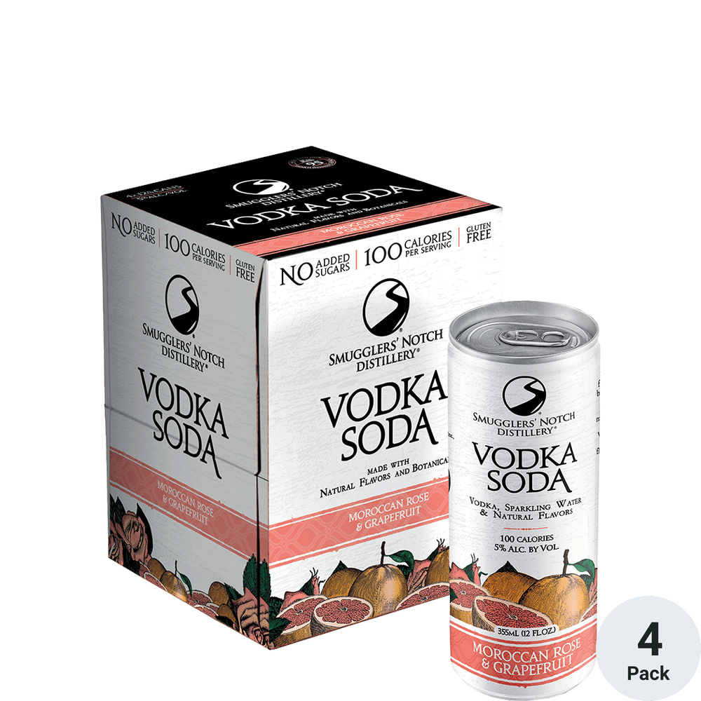 Smugglers Notch Moroccan Rose & Grapefruit Vodka Soda Total Wine & More