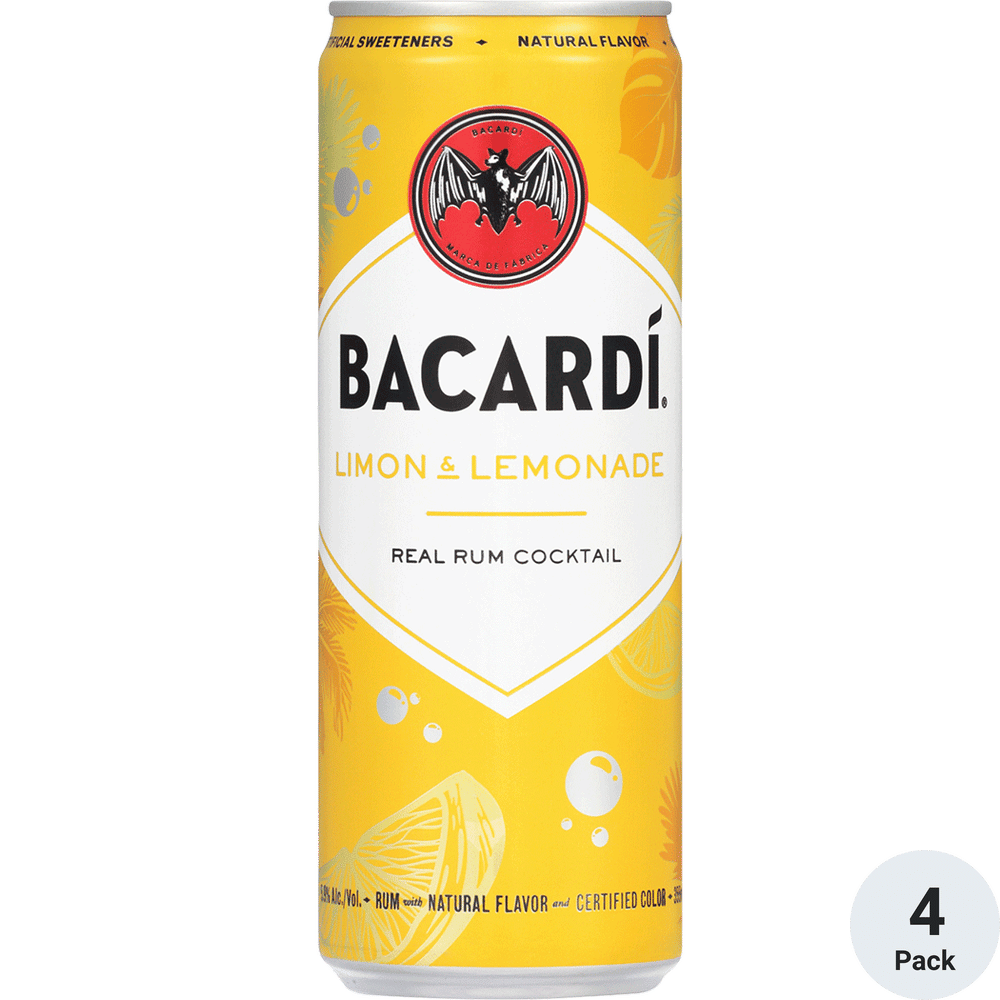 Bacardi Cocktails Limon & Lemonade Total Wine & More