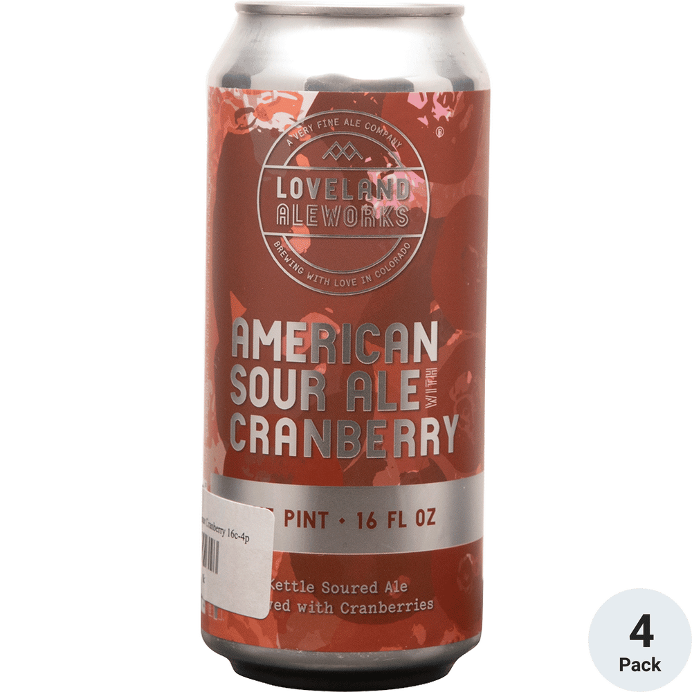 Loveland American Sour Cranberry 4pk-16oz Cans