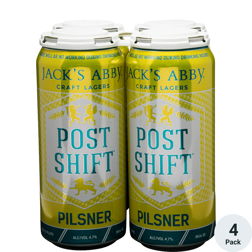 Jack's Abby Post Shift Pilsner 4pk-16oz Cans