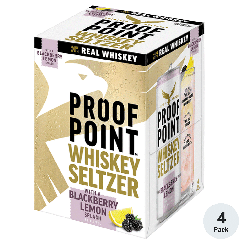 Proof Point Whiskey Seltzer 4pk-12oz Cans