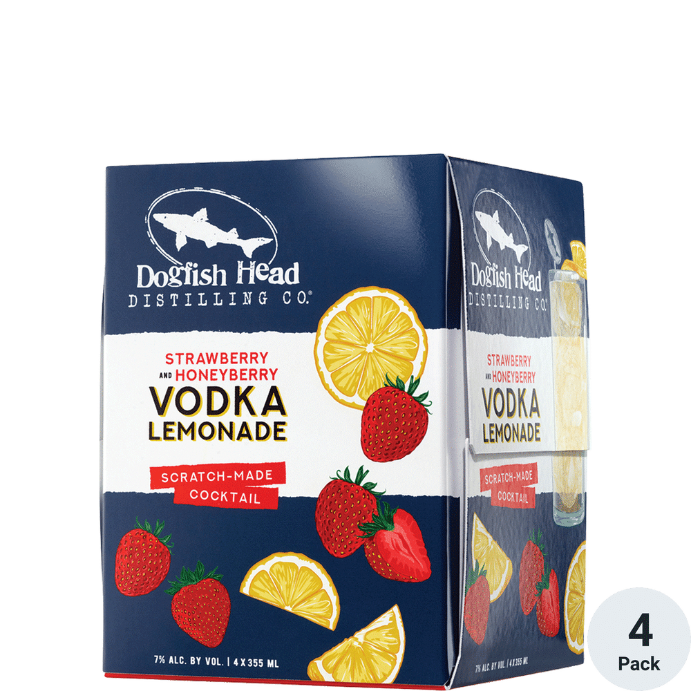 Dogfish Head Strawberry Honey Berry Vodka Lemonade 4pk-12oz Cans