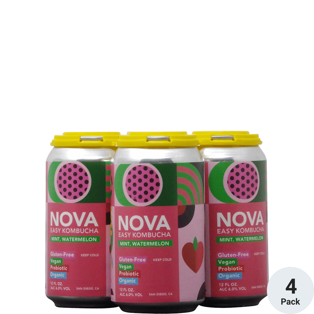 Nova Easy Kombucha Mint Watermelon Total Wine & More