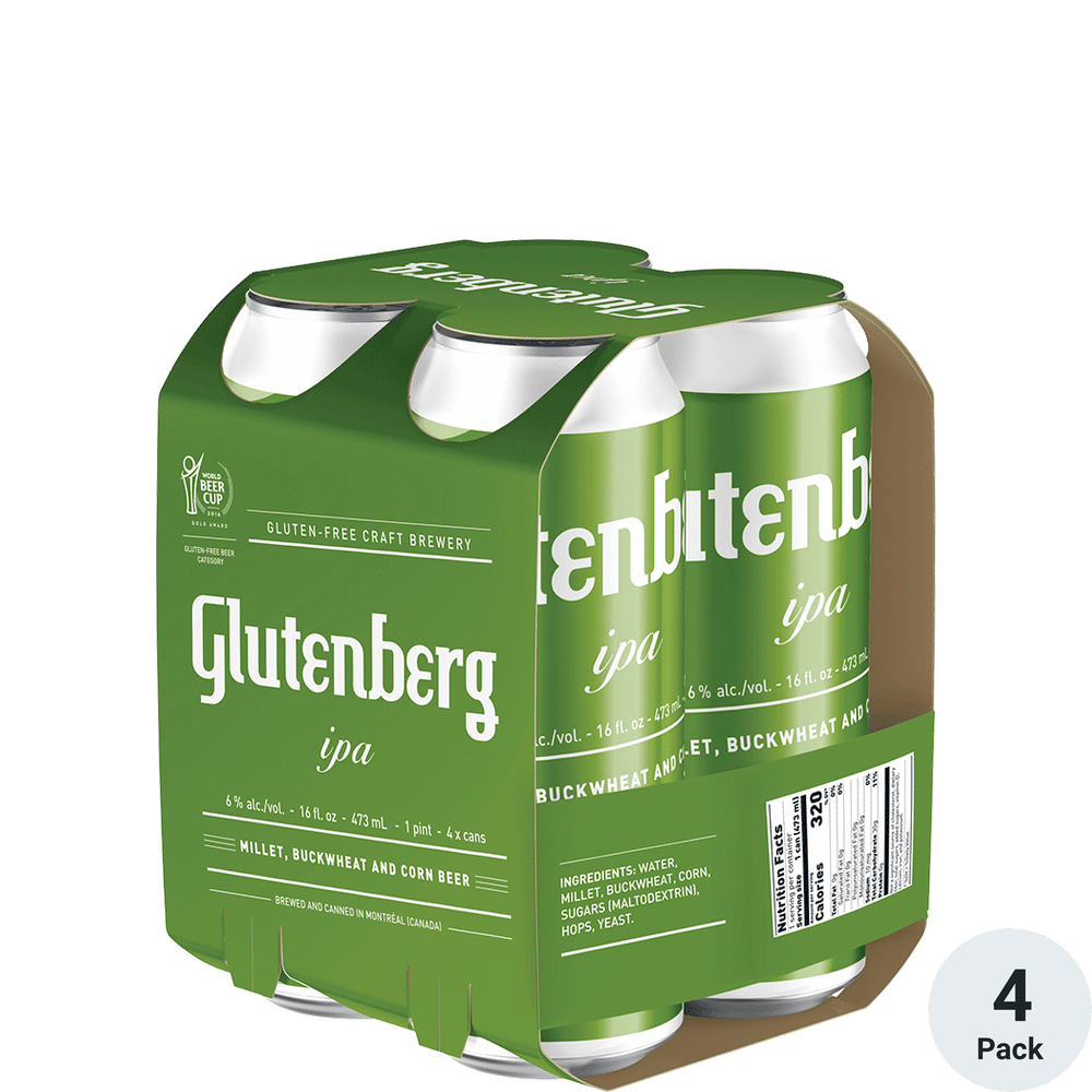 Glutenberg IPA 4pk-16oz Cans
