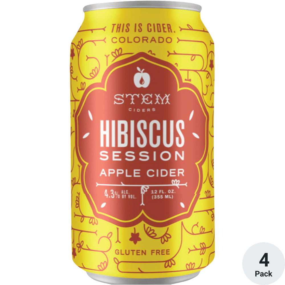 Stem Cider Hibiscus Apple 4pk-12oz Cans