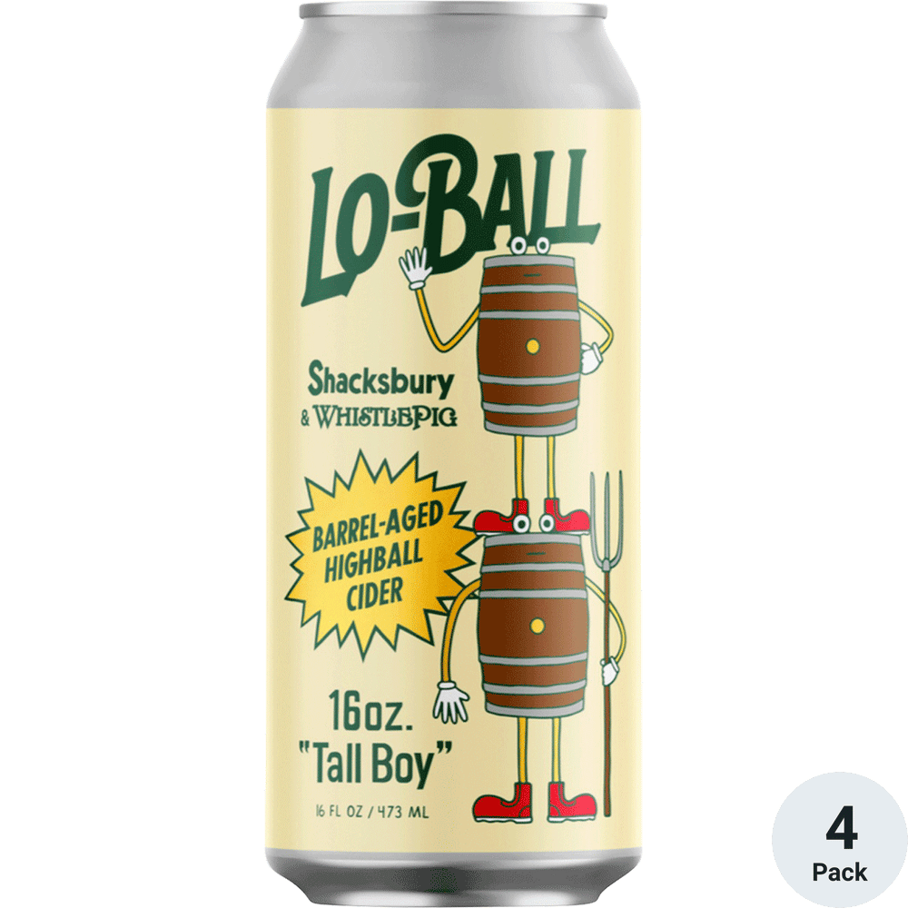 Shacksbury Lo-Ball with WhistlePig 4pk-16oz Cans