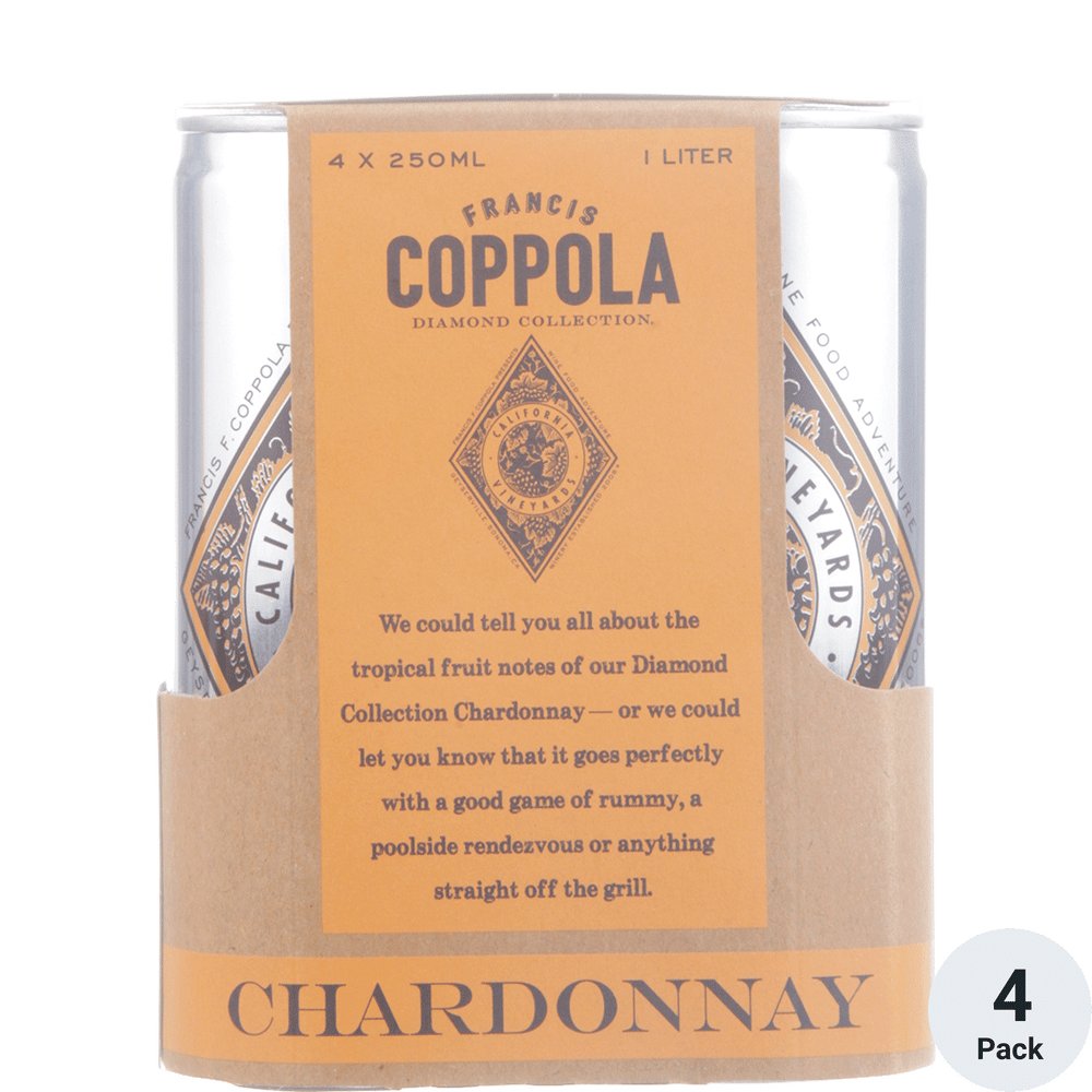 Coppola Chardonnay Gold Label 4pk-250ml