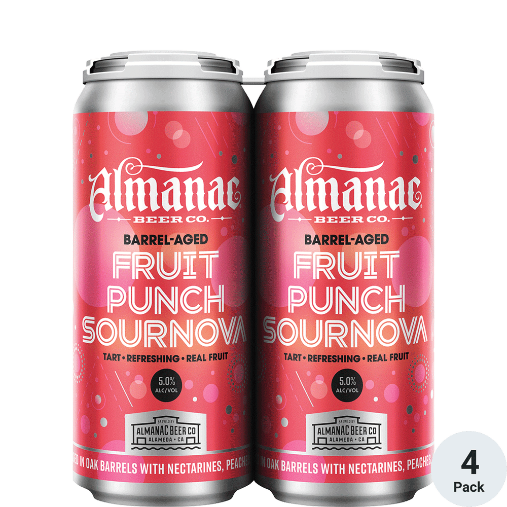 Almanac Fruit Punch Sournova 4pk-16oz Cans
