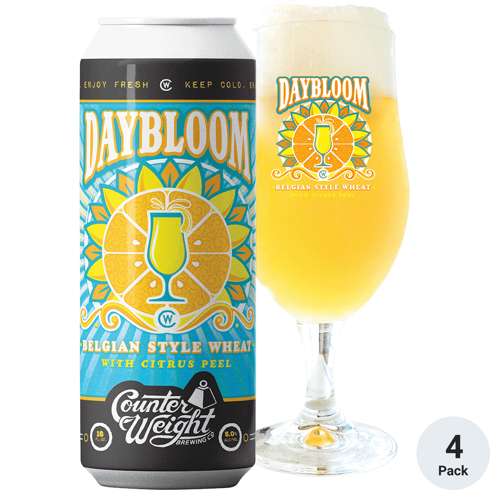 Counter Weight Daybloom Belgian Style Wheat Ale with Citrus Peel Total Wine & More