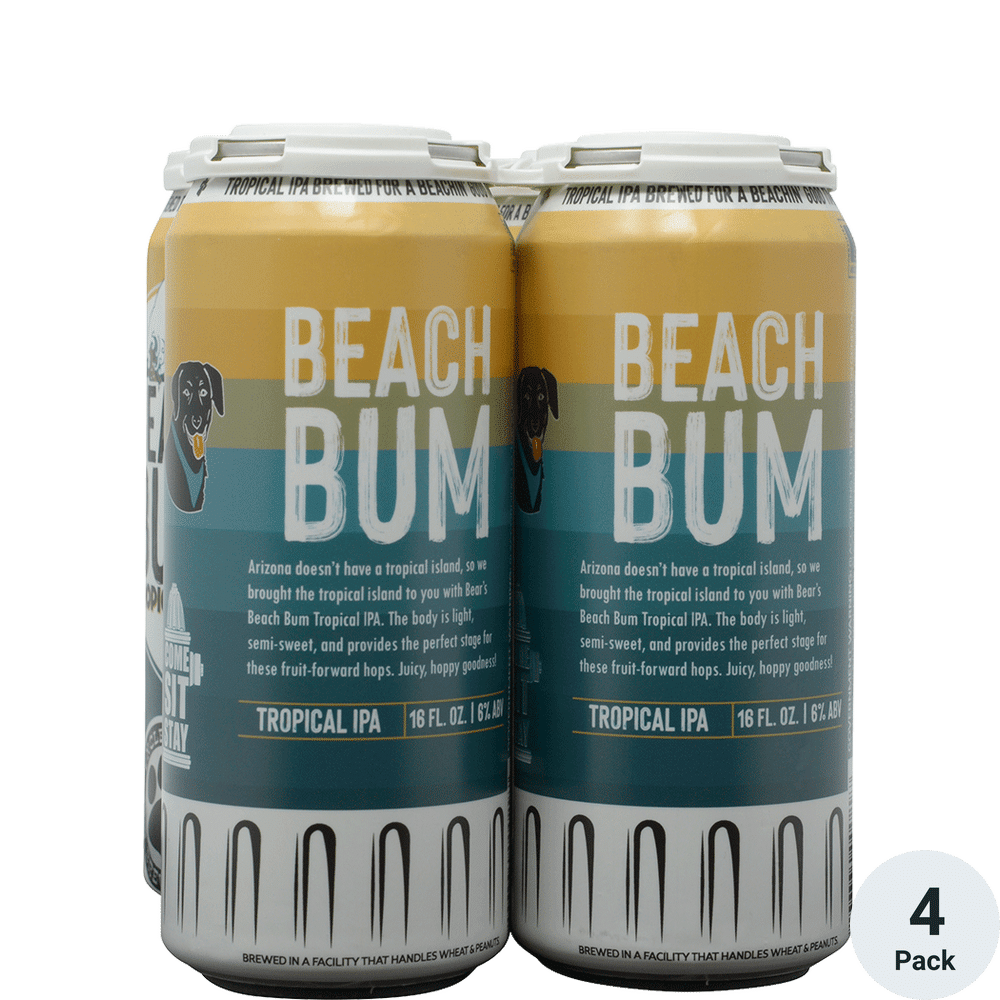 Uncle Bear's Beach Bum Tropical IPaA 4pk-16oz Cans