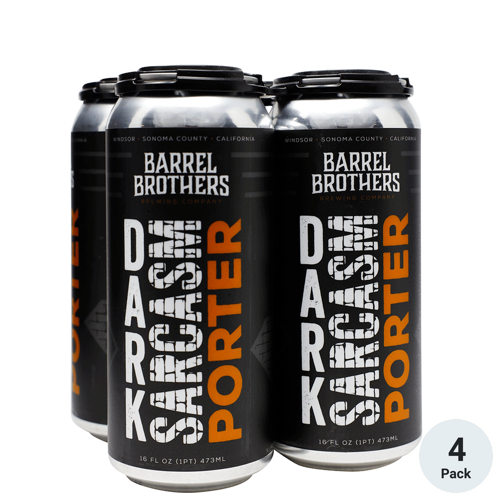Barrel Brothers Dark Sarcasm Porter 4pk-16oz Cans