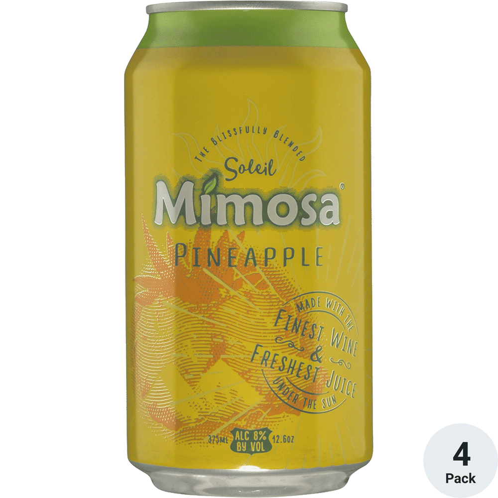 Soleil Pineapple Mimosa 4pk-375ml Cans