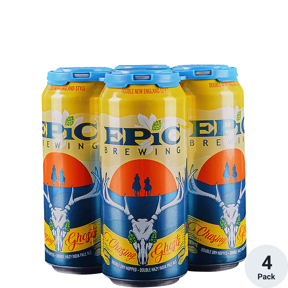 Epic Chasing Ghosts Double Dry-Hopped Double Hazy NEIPA 4pk-16oz Cans