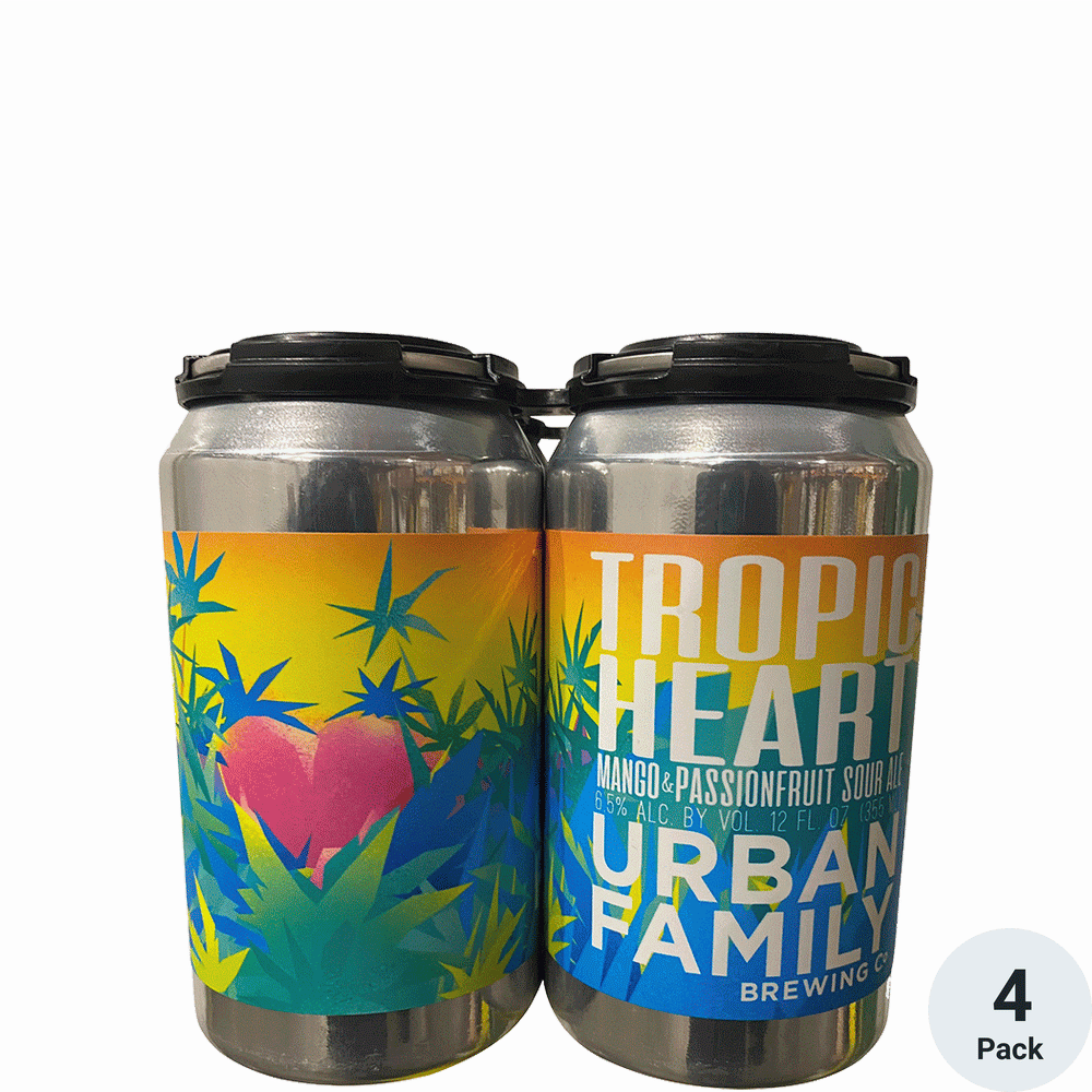 Urban Family Tropic Heart 4pk-12oz Cans