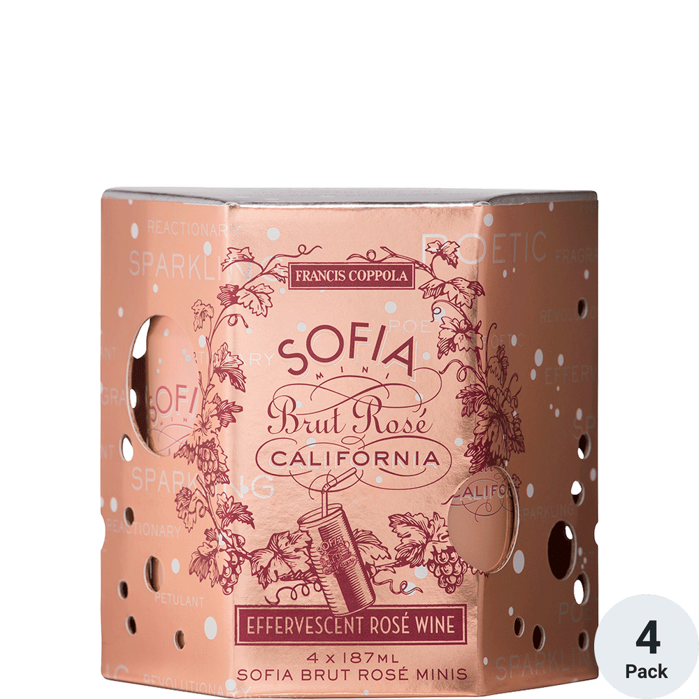 Sofia Brut Rose 4-187ml Cans