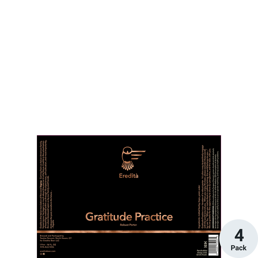 Eredita Gratitude Practice 4pk-16oz Cans