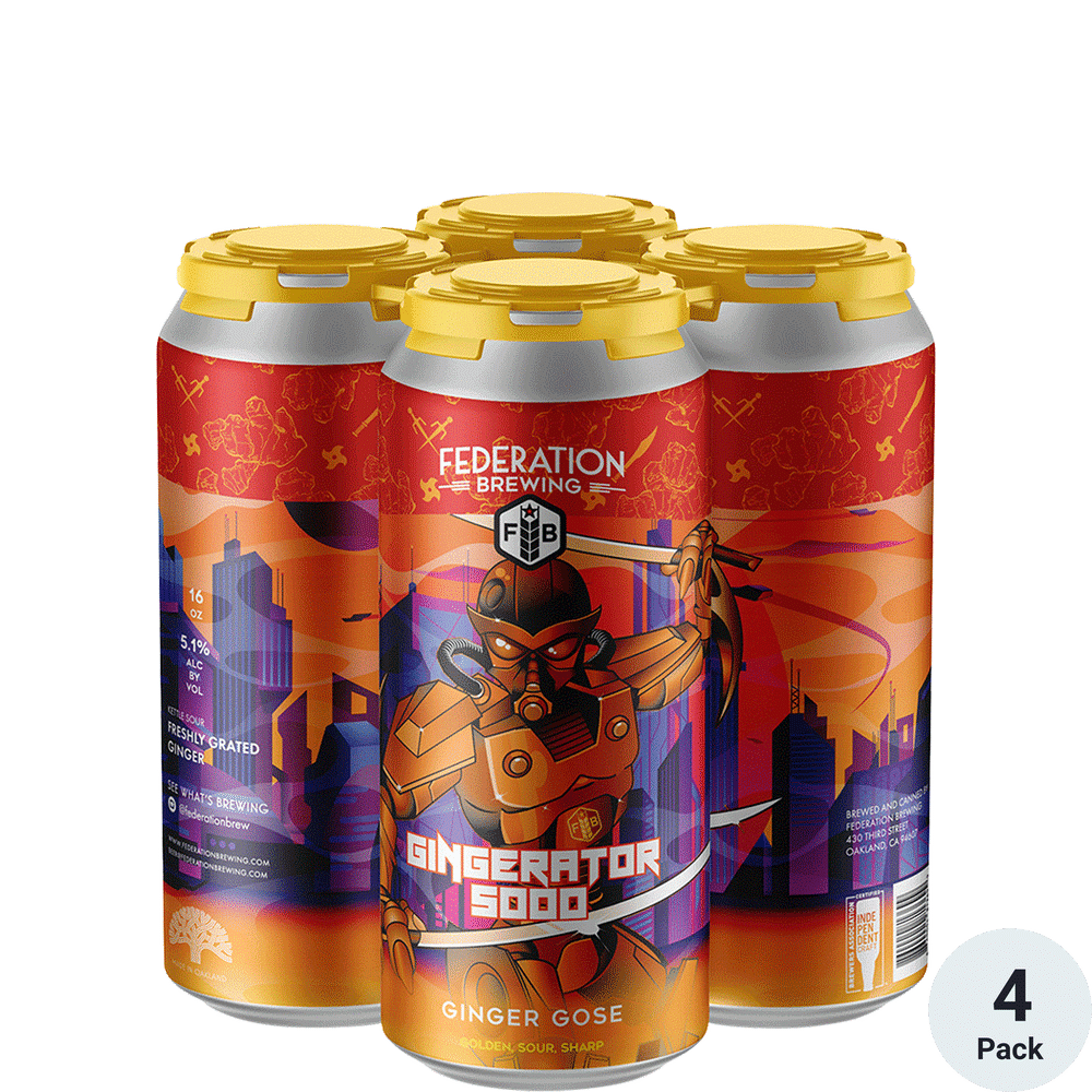 Federation Gingerator 5000 4pk-16oz Cans