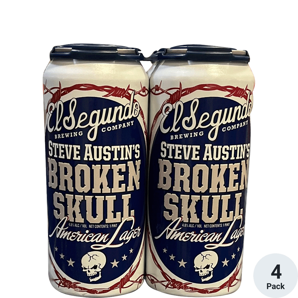 El Segundo Broken Skull Lager 4pk-16oz Cans