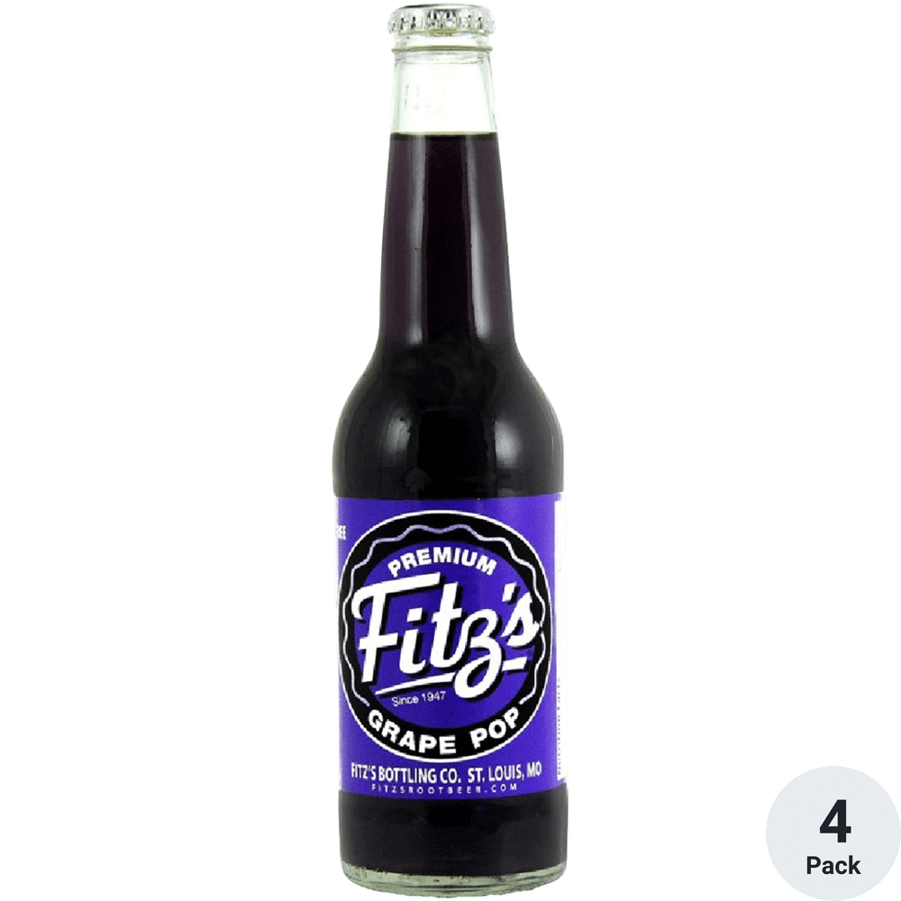 Fitz's Grape Soda 4pk-12oz Btls
