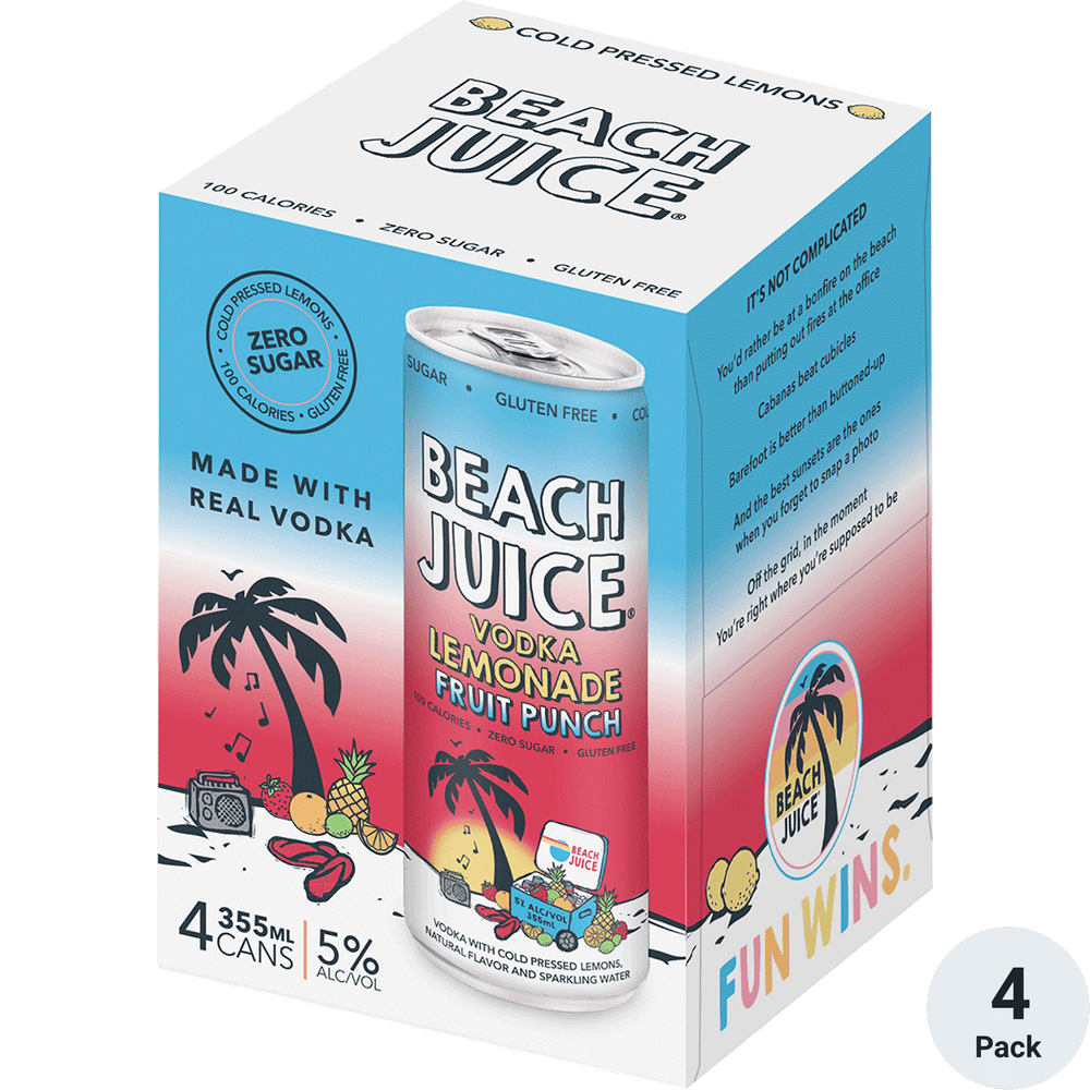 Beach Juice Vodka Lemonade Fruit Punch Total Wine & More