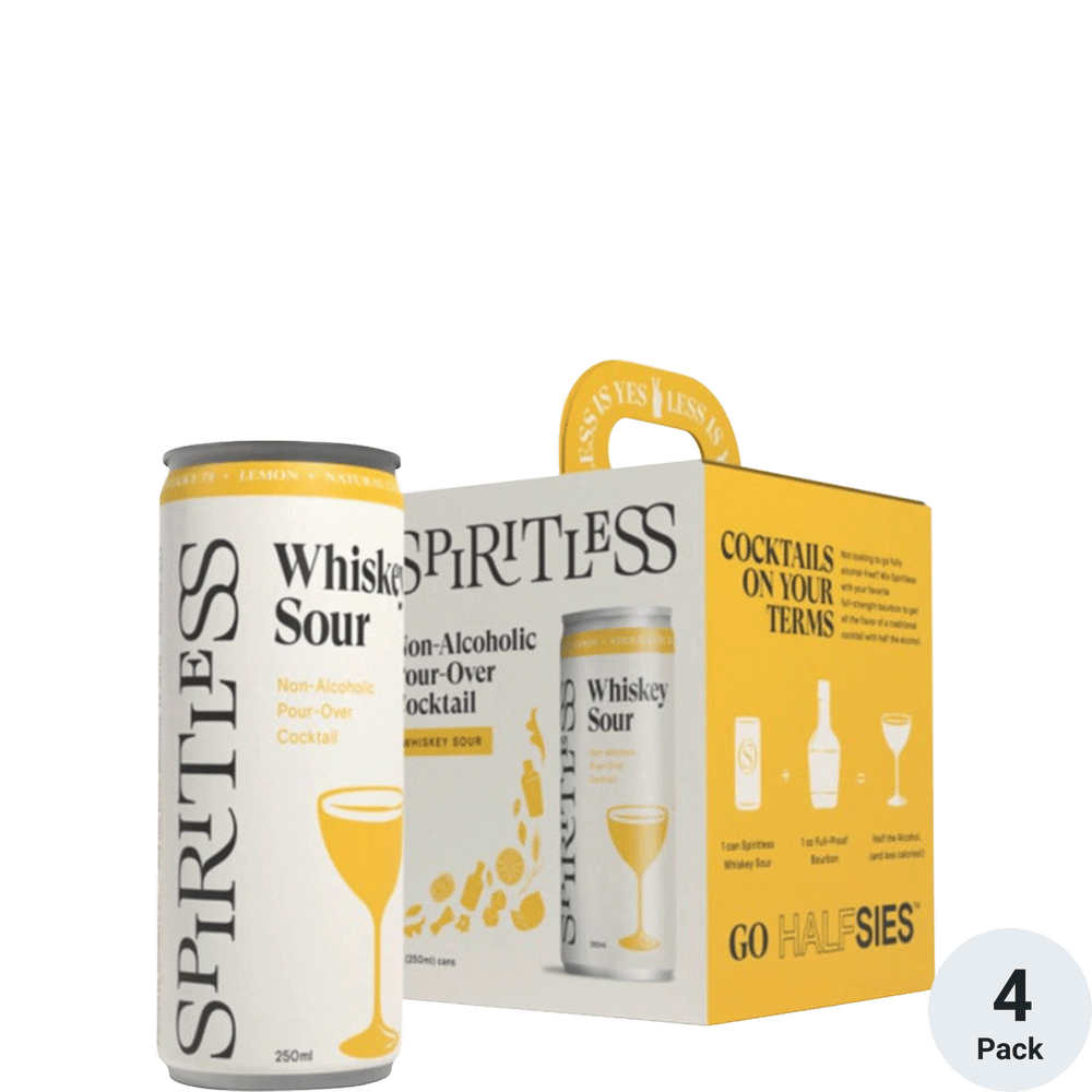 Spiritless Non-Alcoholic Whiskey Sour 4pk-250ml