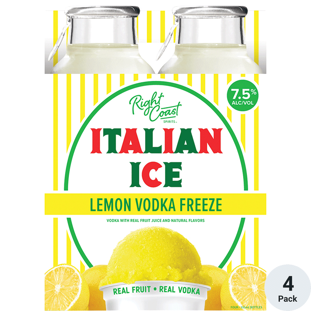 Right Coast Italian Ice Lemon Vodka Freeze Total Wine & More