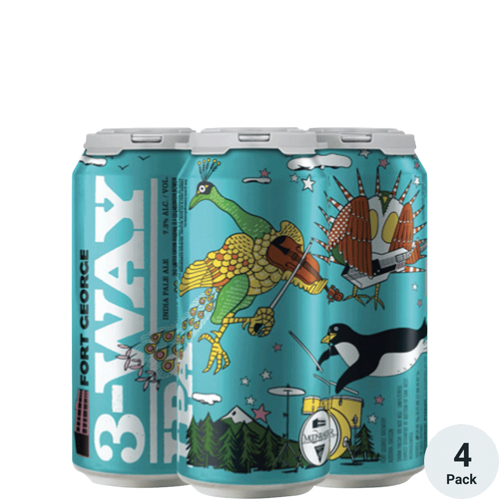 Fort George 3-Way IPA 4pk-16oz Cans
