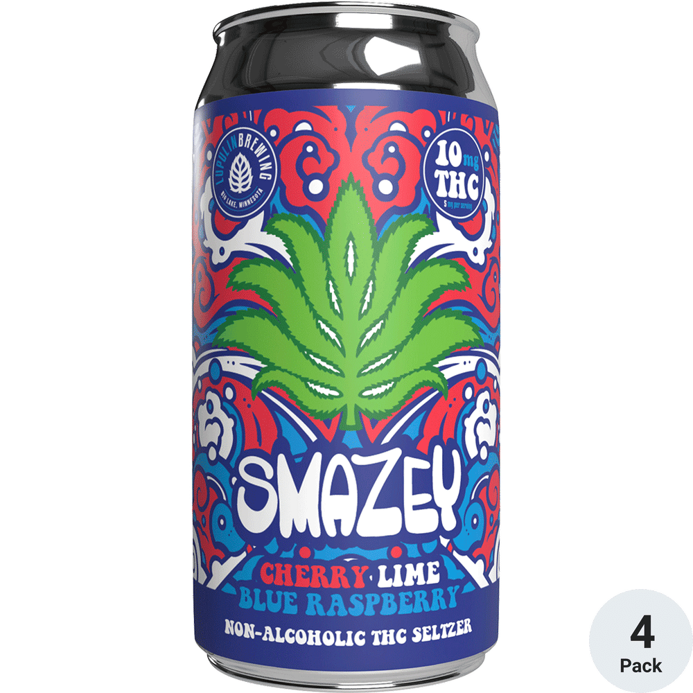 Lupulin Smazey THC 10mg Cherry Lime Blue Rasp | Total Wine
