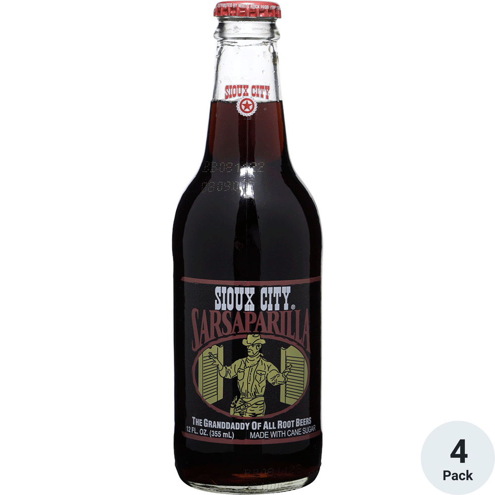 Sioux City Sarsaparilla 4pk-12oz Btls