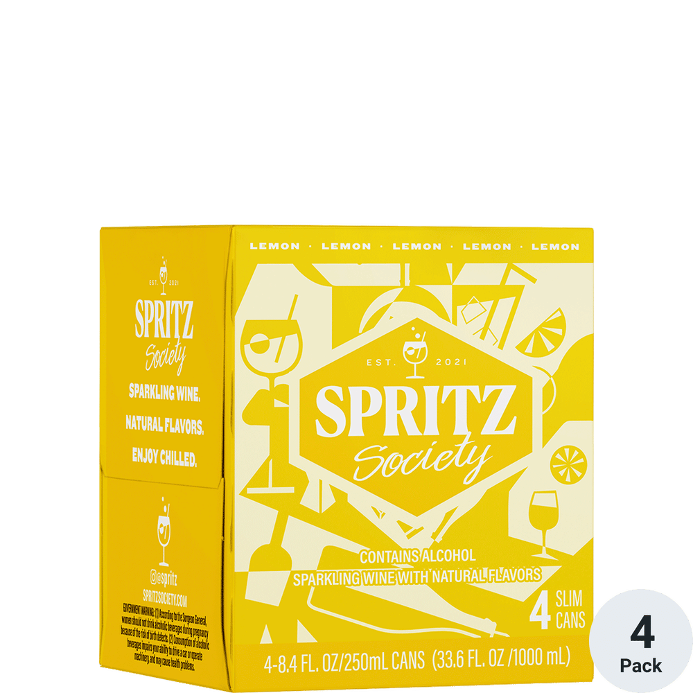 Spritz Society Lemon 4pk-8.4oz Cans