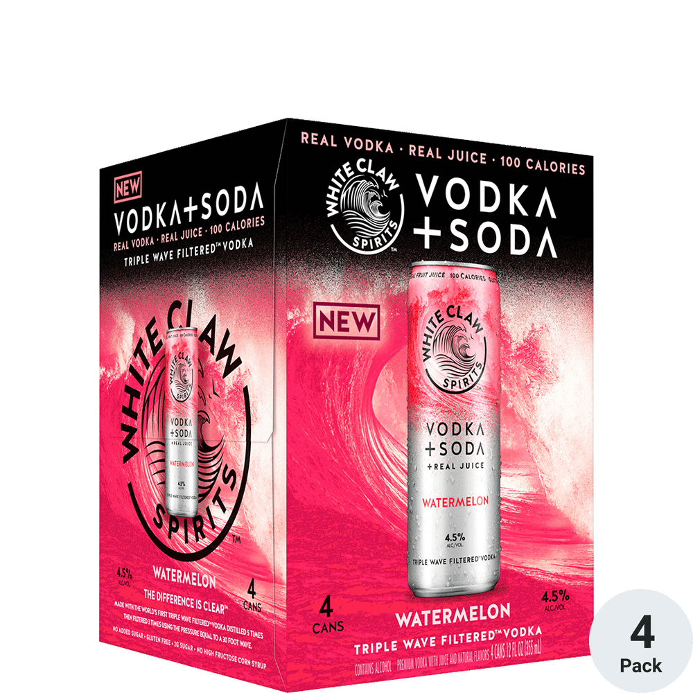 White Claw Vodka Soda Watermelon Total Wine & More