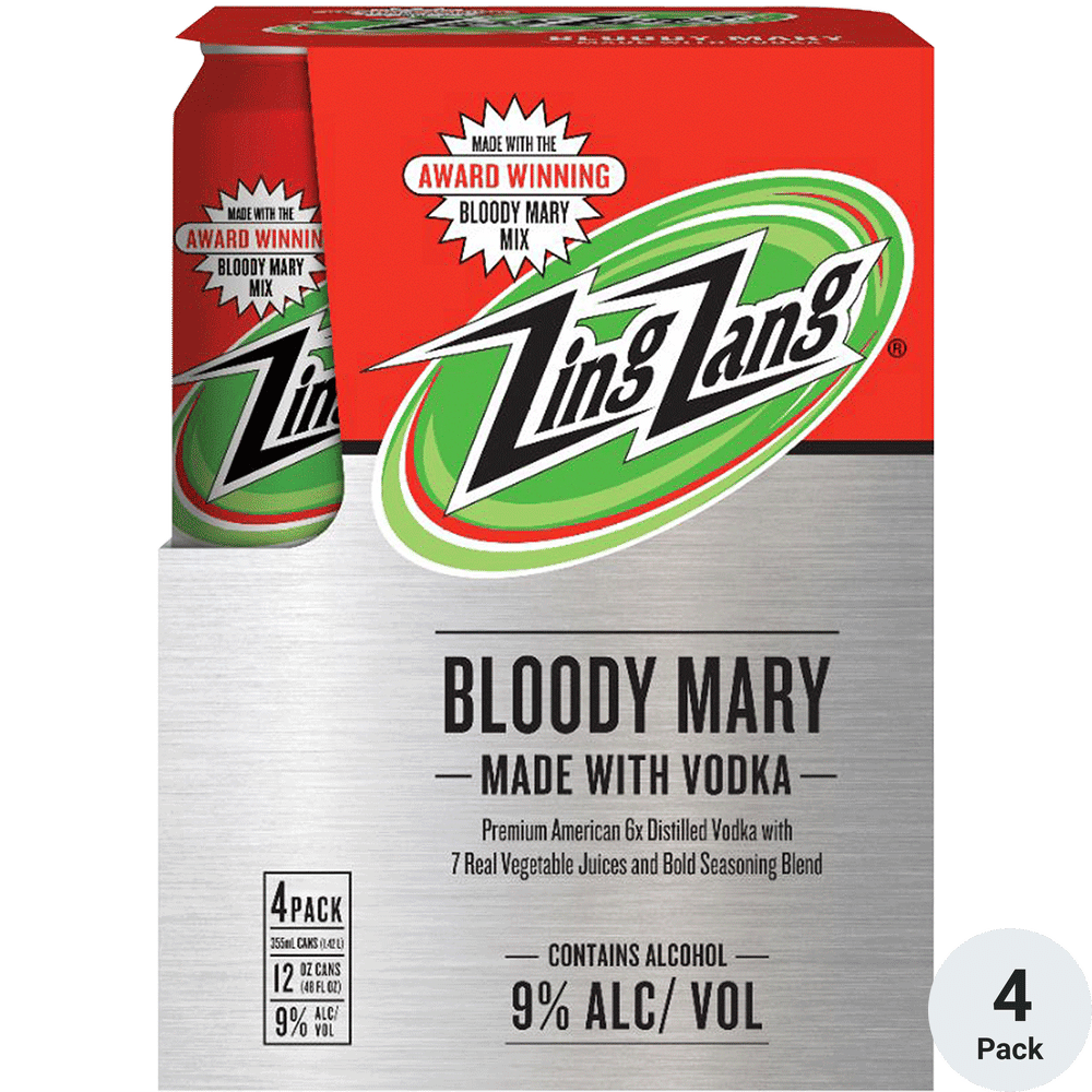 Zing Zang Bloody Mary Cocktail 4pk-12oz Cans