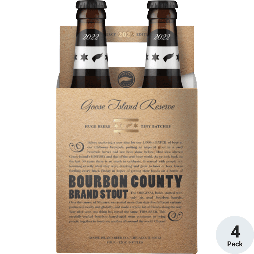 Goose Island Bourbon County Stout 2022 4pk-12oz Btls