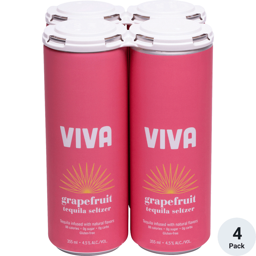 VIVA Grapefruit Tequila Seltzer Total Wine & More
