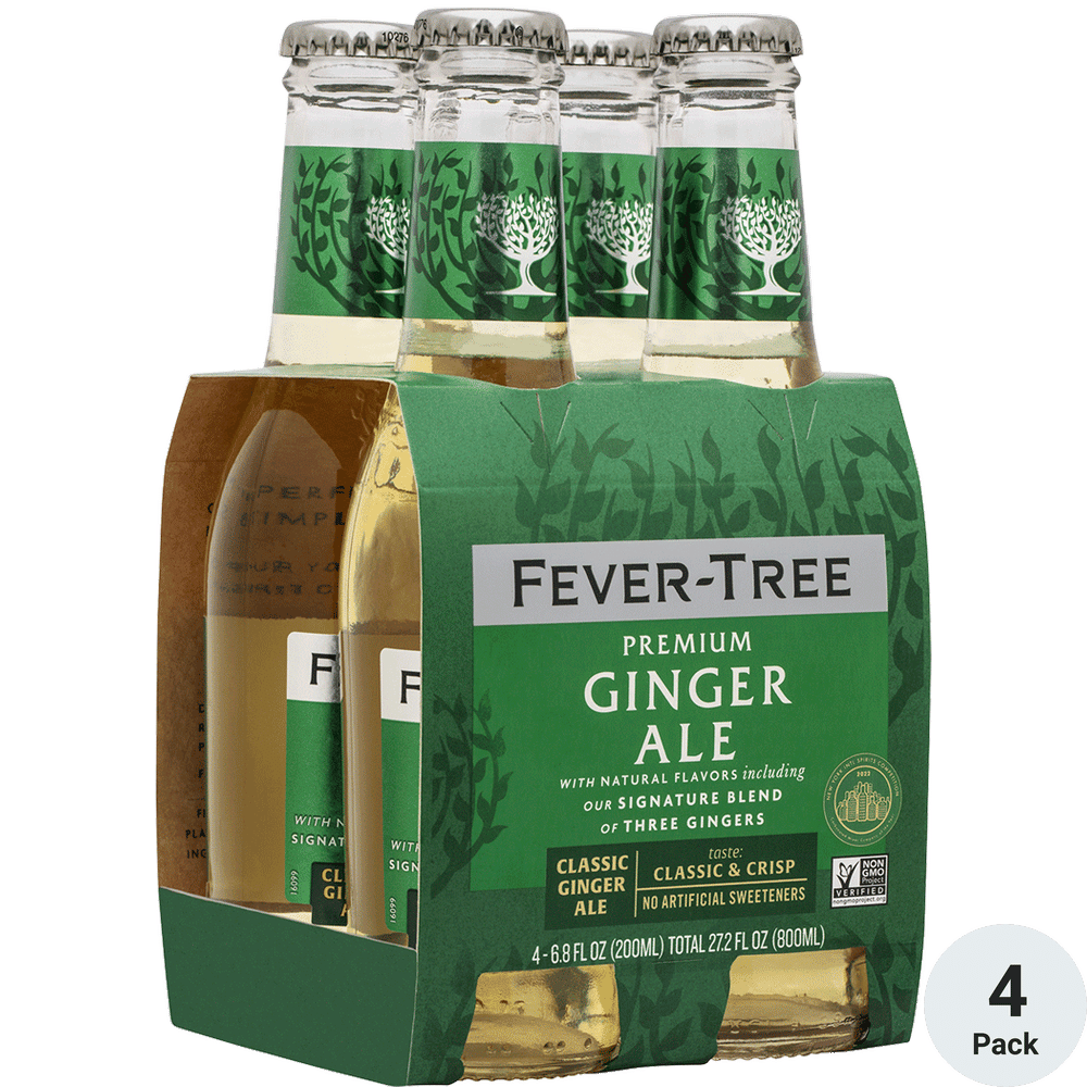 Fever Tree Ginger Ale 4pk -6.8oz Btl
