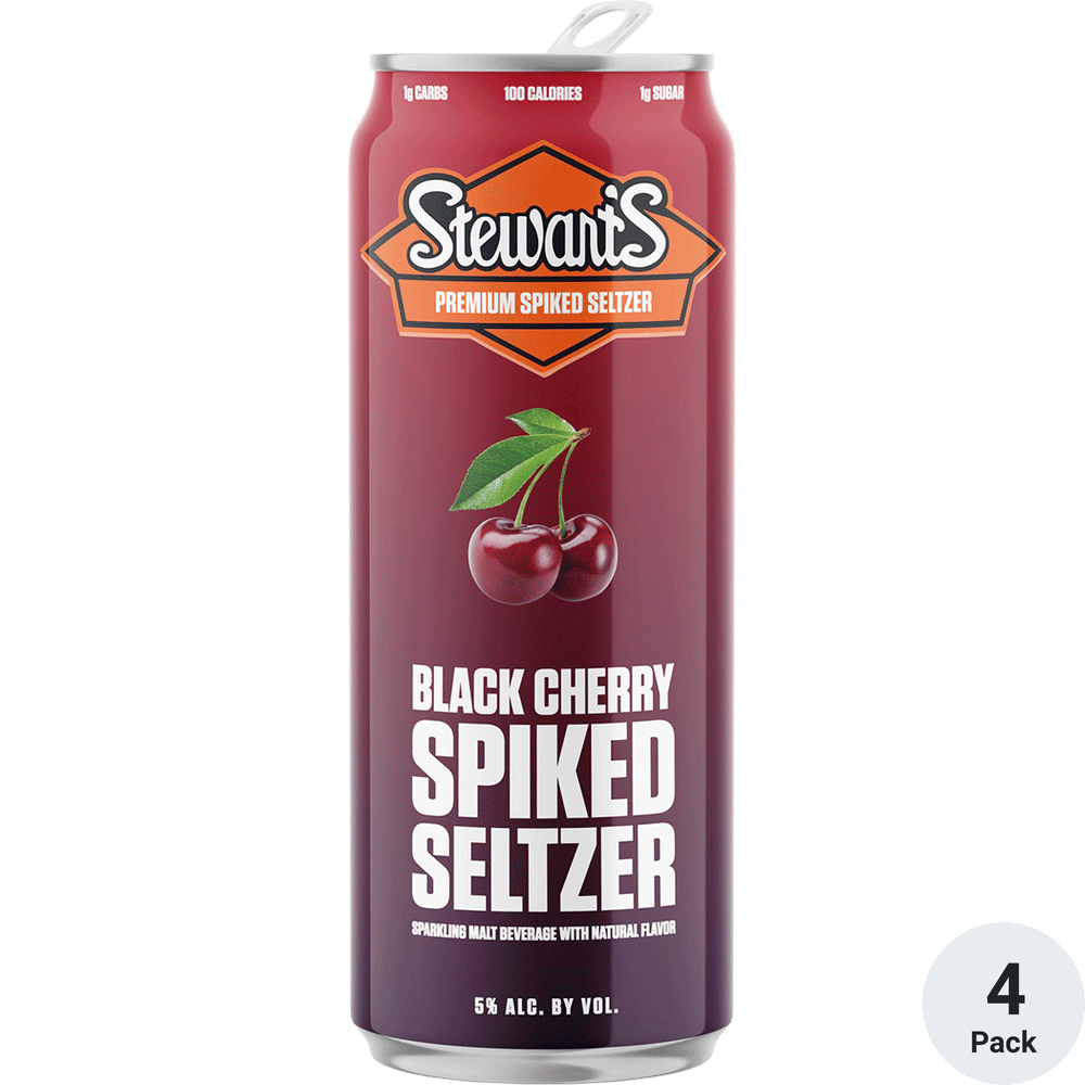 Stewarts Black Cherry Spiked Seltzer Total Wine & More