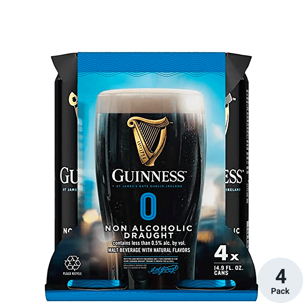 Guinness Draught Non-Alcoholic 4-14ozCans