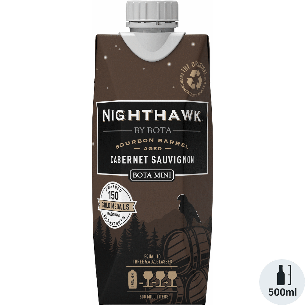Bota Box Mini Nighthawk Black Bourbon Barrel Aged Cabernet Sauvignon