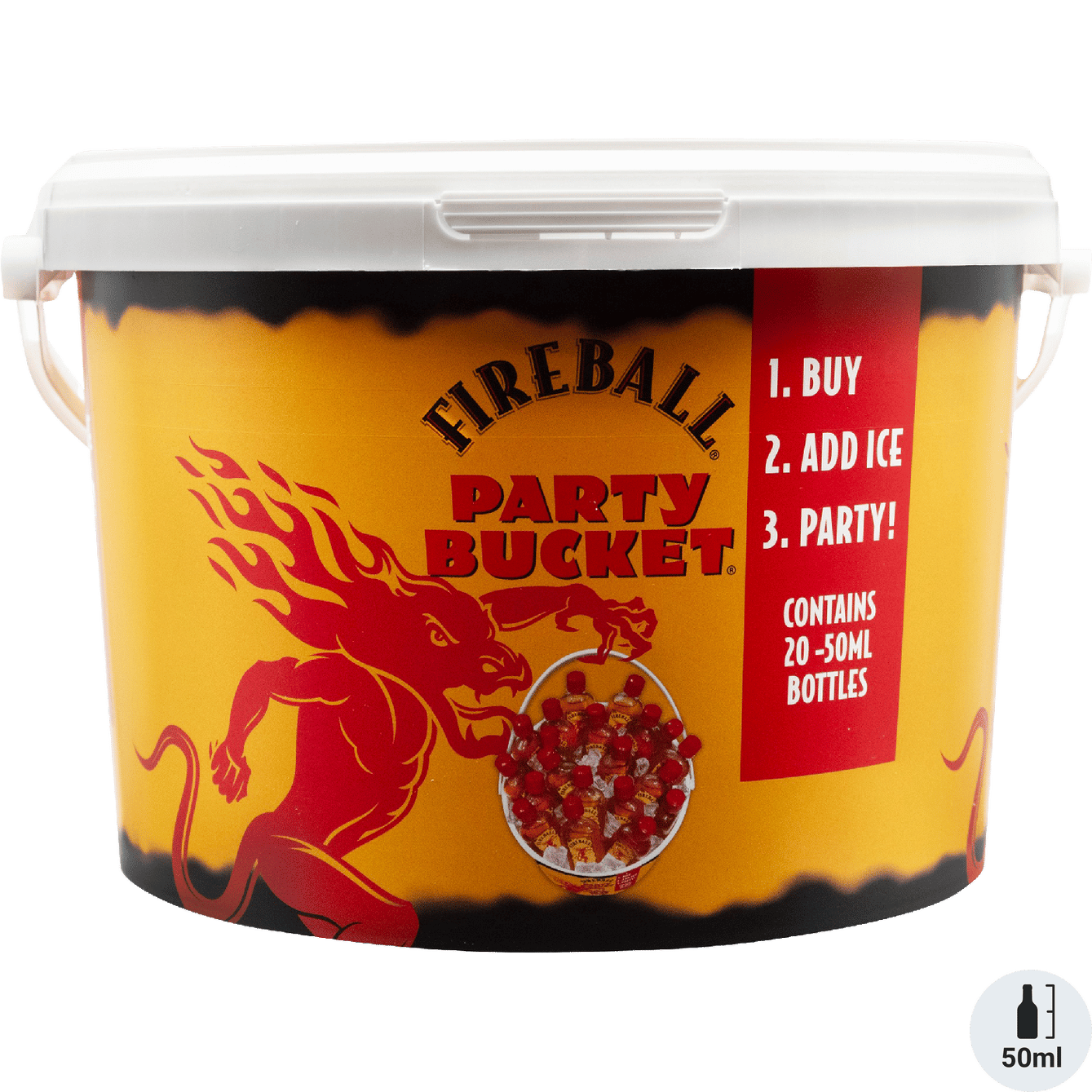 Fireball Party Bkt Wine 21pf GA