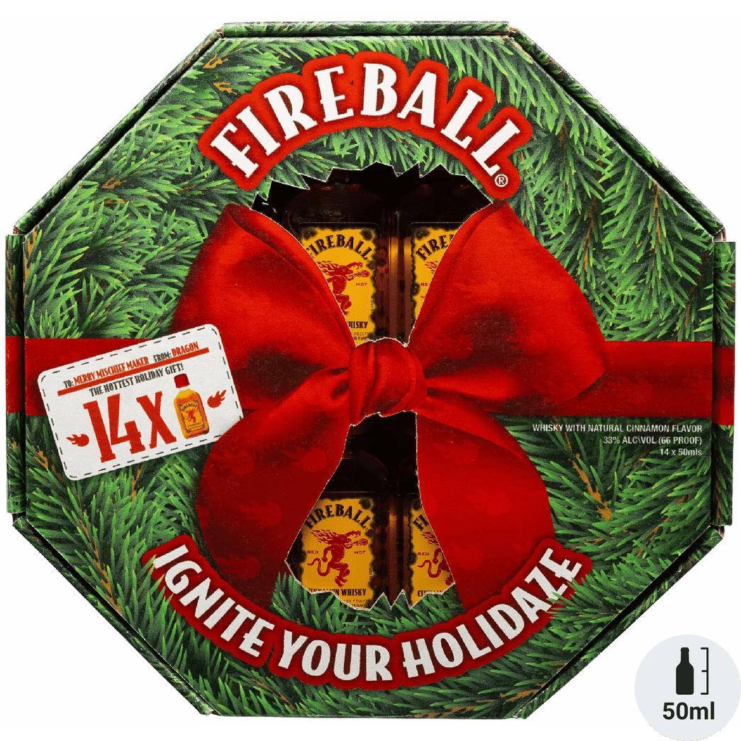Fireball Cinnamon Whisky Holiday Wreath