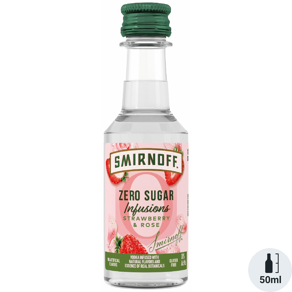 Smirnoff Zero Sugar Infusions Strawberry & Rose Vodka