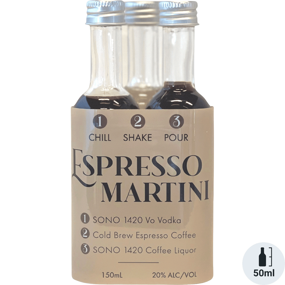 SoNo 1420 Threesome Espresso Martini Ready-To-Mix Cocktail