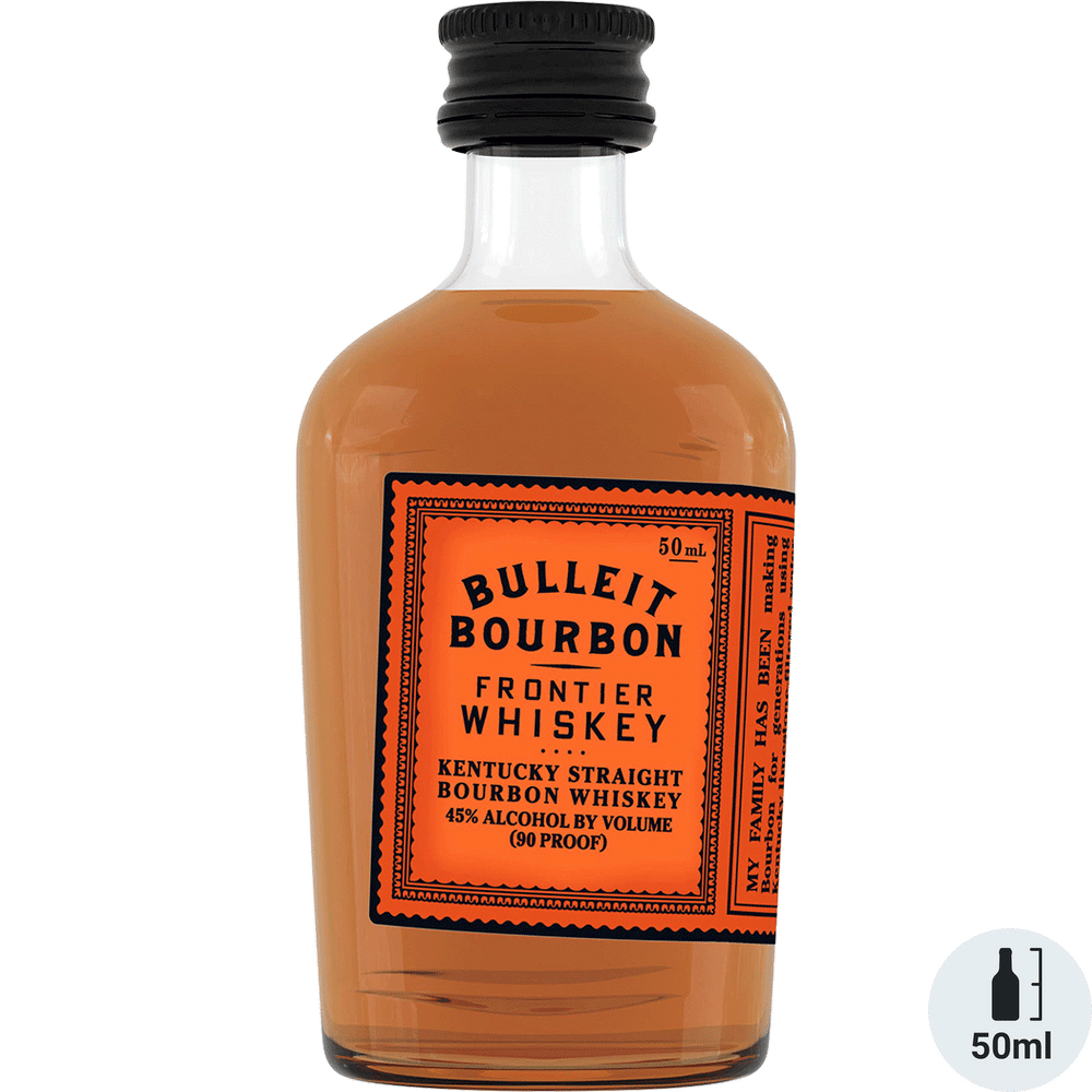 Old Bulleit Bourbon Frontier Whiskey Empty 1 Liter Bottle