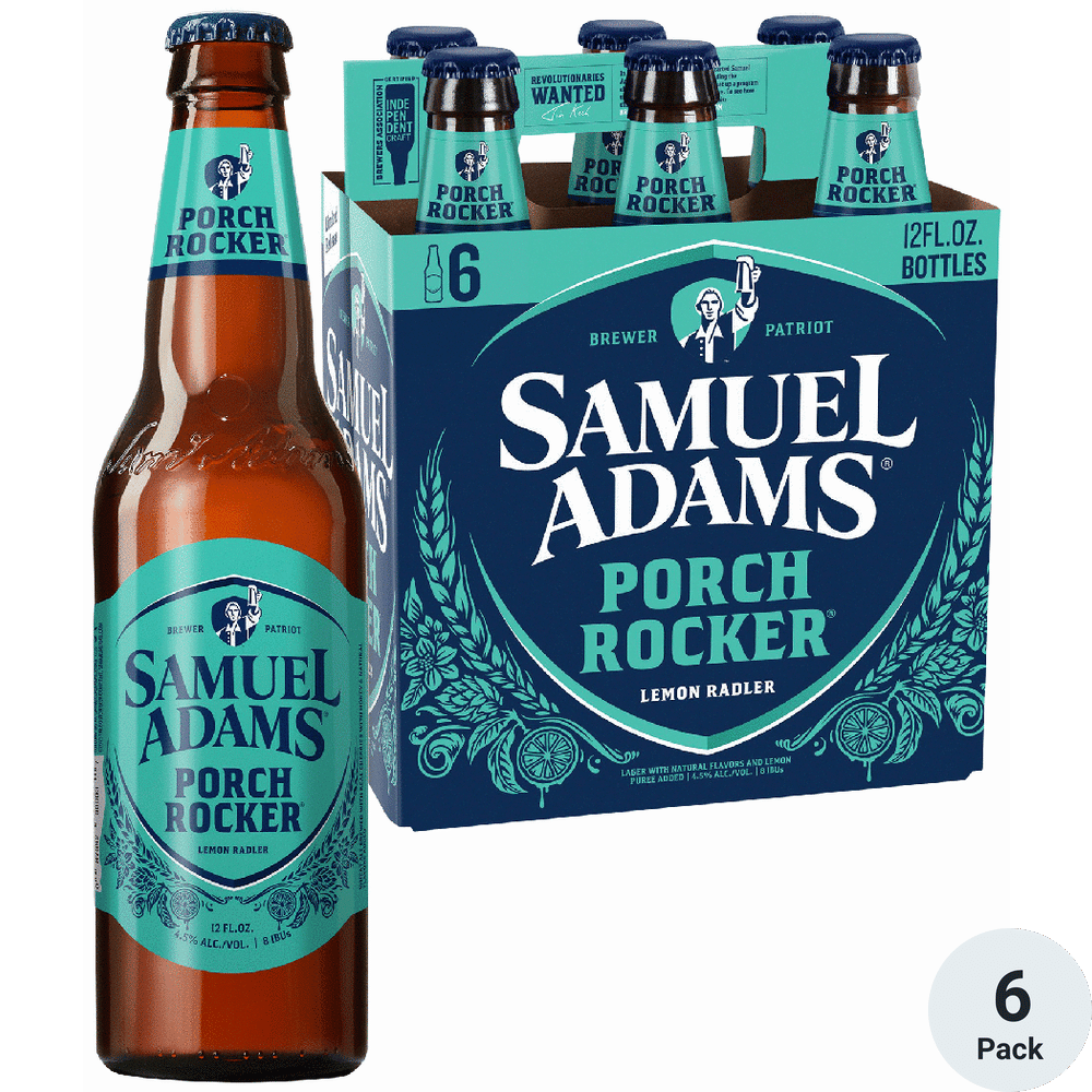 Samuel Adams Porch Rocker Lemon Radler Seasonal Beer | Total Wine