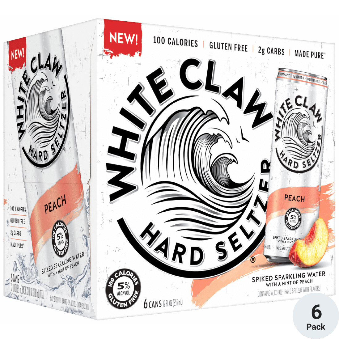White Claw Hard Seltzer Peach | Total Wine & More