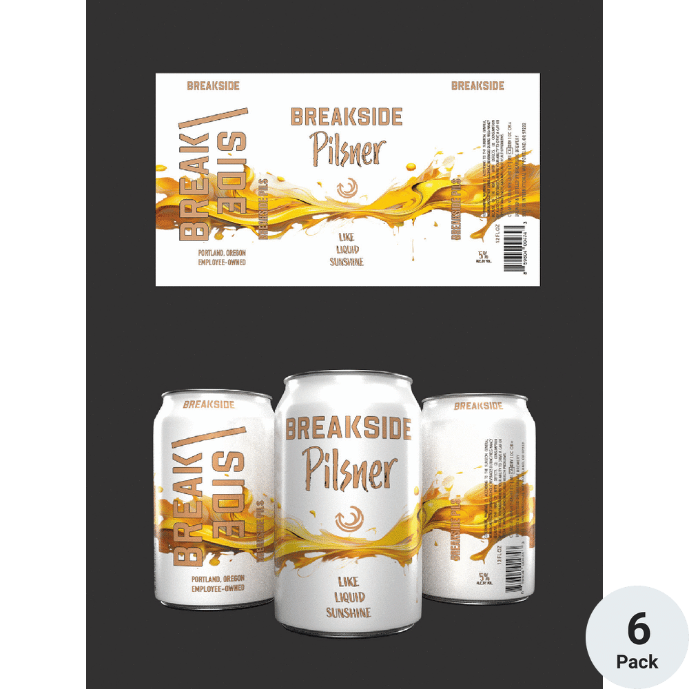 Breakside Pilsner 6 Pack-12oz Cans