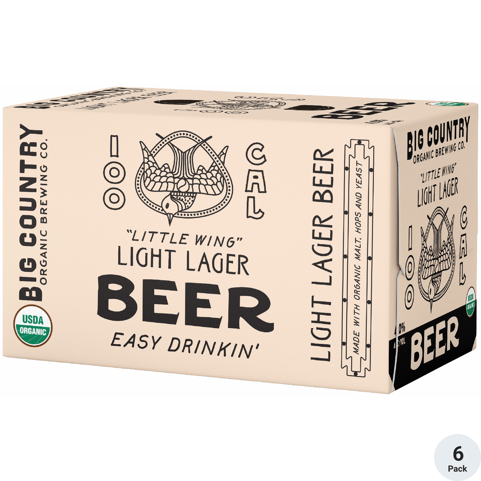 Big Country Organic Brewing Co. Little Wing Light Lager