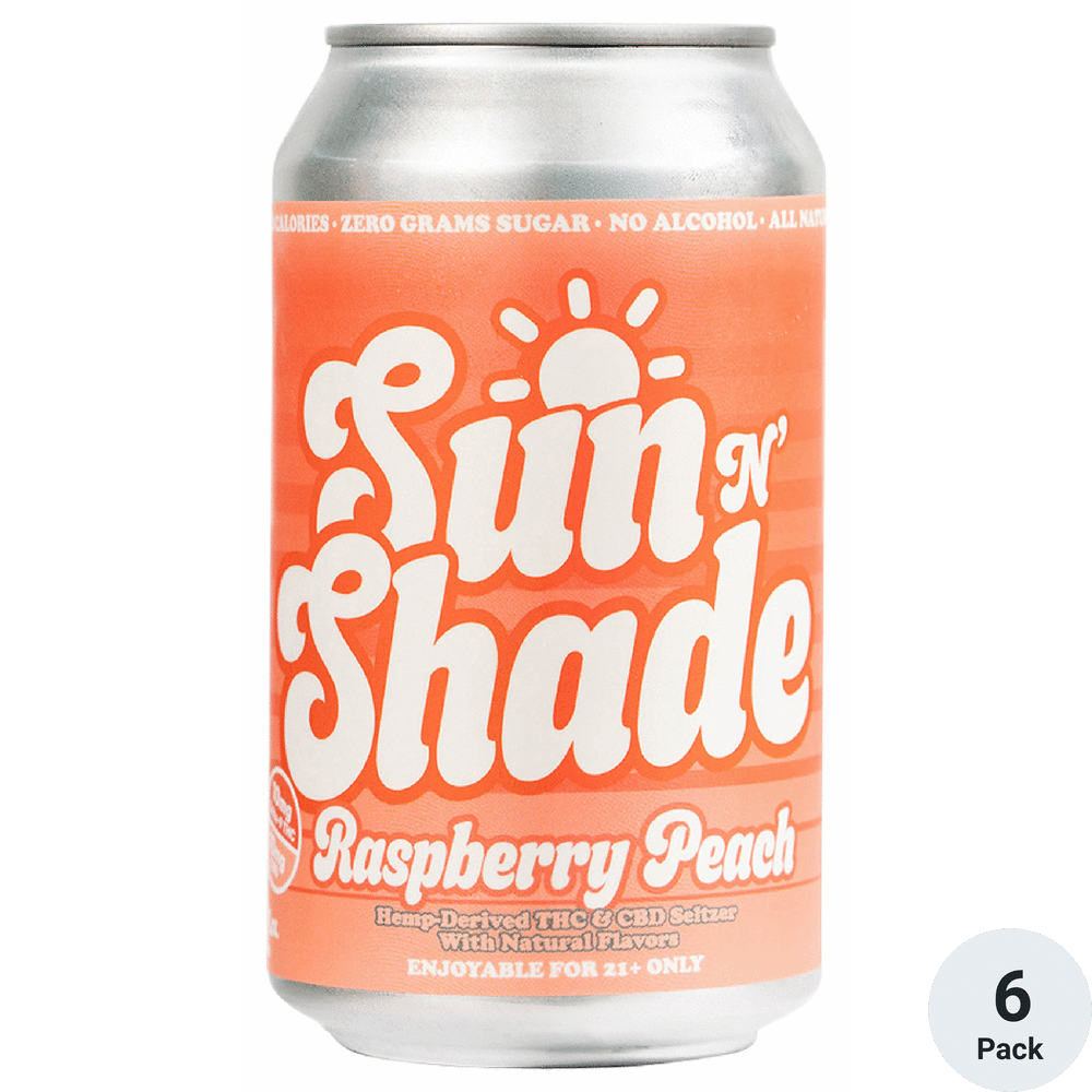 Sun N' Shade THC 10mg Raspberry Peach
